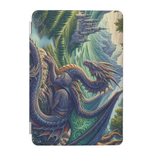 Colorful, Medieval Dragon castle iPad Mini Cover