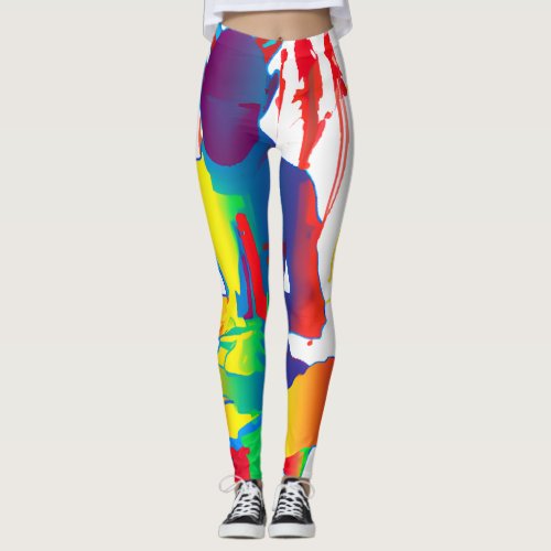  Colorful meditation image Leggings