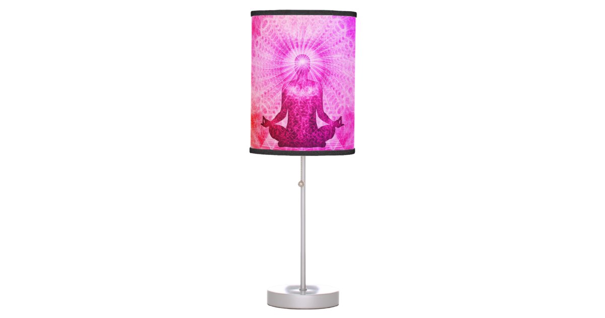 Colorful Meditation Spiritual Yoga Table Lamp Zazzle