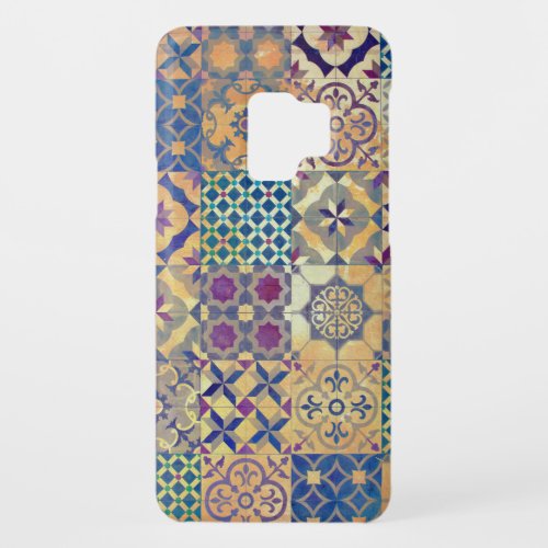 Colorful Mediterranean  Aegean traditional tiles Case_Mate Samsung Galaxy S9 Case