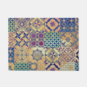 Colorful Mediterranean & Aegean traditional tiles Doormat