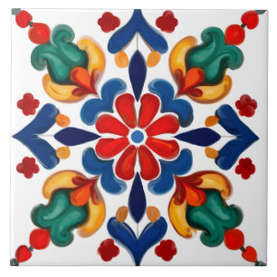 Colorful,Mediterranean,mosaic, Ceramic Tile