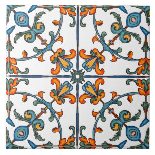 Colorful,Mediterranean,mosaic, Ceramic Tile
