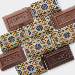 Colorful Mediterranean Vintage Floral Pattern Hershey's Miniatures