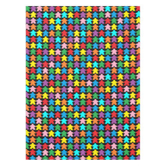 Colorful Meeples for Tabletop boardgamers Tablecloth