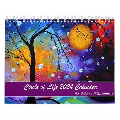 Colorful MeganAroon 2024 Circle of Life Calendar
