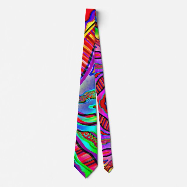 Colorful Men"s Neck Tie (Front)