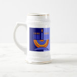 Colorful Menorah Hanukkah Gift  Beer Stein<br><div class="desc">Colorful Menorah design Hanukkah Gift Beer Mugs. Matching cards and gifts available in the Jewish Holidays / Hanukkah Category of our store.</div>