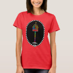 Colorful Menorah t-shirt<br><div class="desc">This lit and very colorful menorah is ready for Shabbat celebrations. Shabbat Shalom! ~ karyn</div>