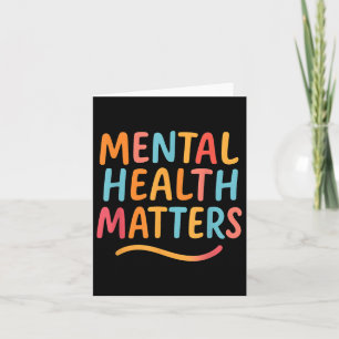 Colorful Mental Health Awareness S  Card