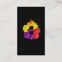 Colorful Mental Health Awareness Semicolon Business Card