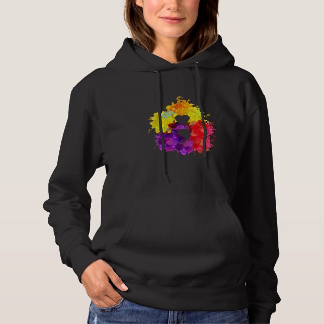 Colorful Mental Health Awareness Semicolon Hoodie (Front)