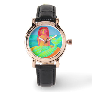 Colorful Mermaid Abstract Wearable Art Watch