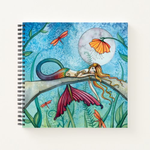 Colorful Mermaid Fantasy Art Sketchbook Notebook