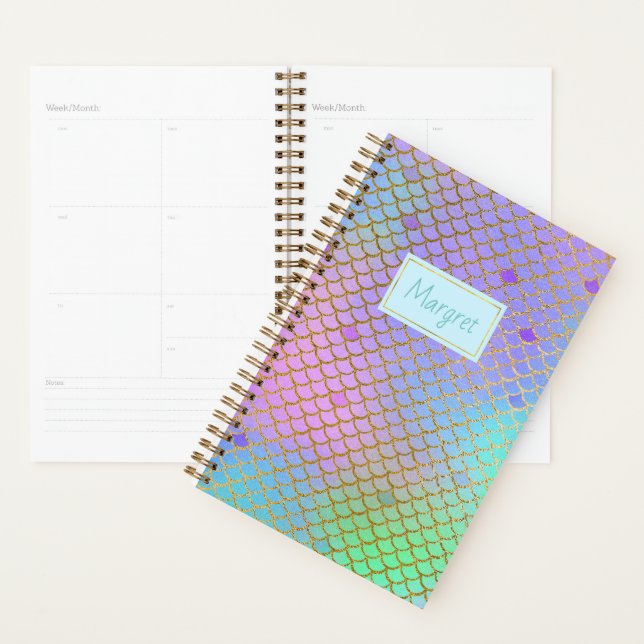 Colorful Mermaid Scales Planner (Display)