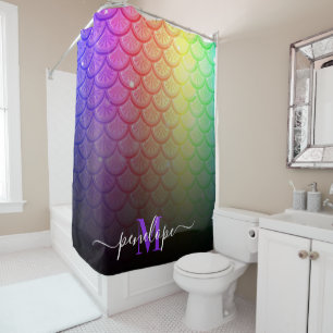 Colorful Mermaid Shower Curtain