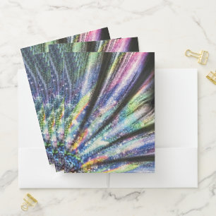 Colorful Mermaid Tail Shimmer  Pocket Folder