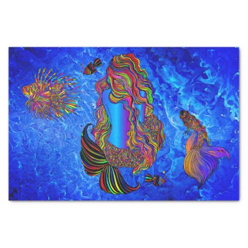 Colorful Mermaid Tissue Paper