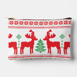 Colorful Merry and Bright Christmas Family Gifts Accessory Pouch