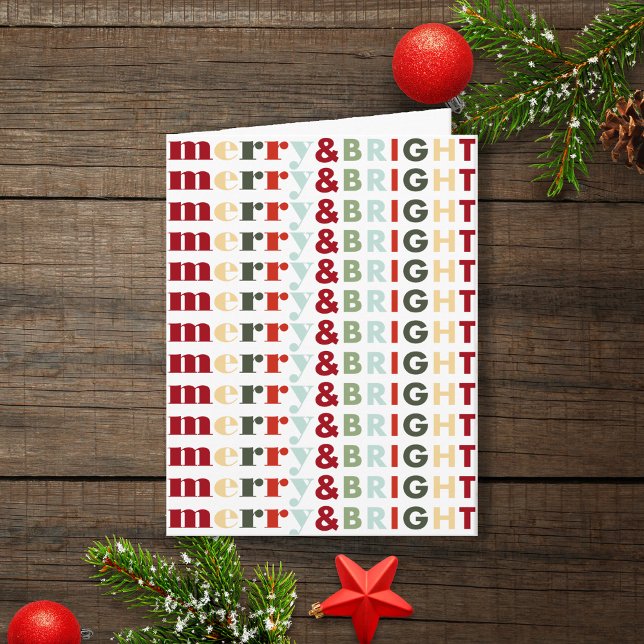 Colorful Merry & Bright Christmas Card (Creator Uploaded)