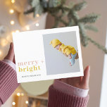 Colorful Merry   Bright Photo | Happy Holidays  Postcard<br><div class="desc">Colorful Merry   Bright Photo | Happy Holidays</div>