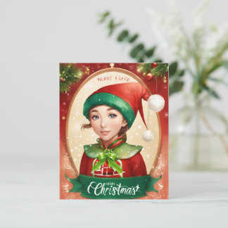 Colorful Merry Christmas Greeting Card