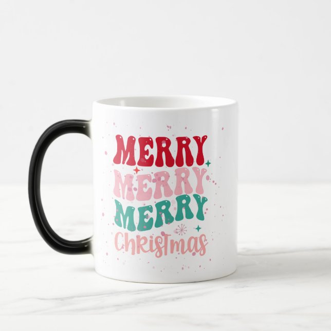 COLORFUL MERRY CHRISTMAS MUG (Left)