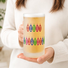 Colorful Merry Christmas Ornament Font