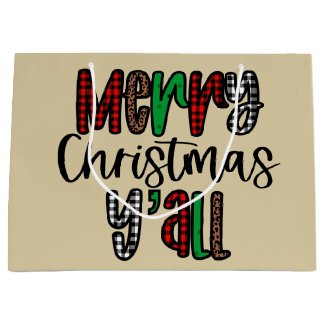 Colorful Merry Christmas Y'All