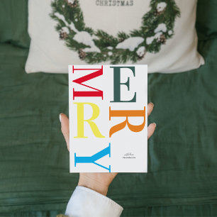 Colorful Merry Happy Holiday