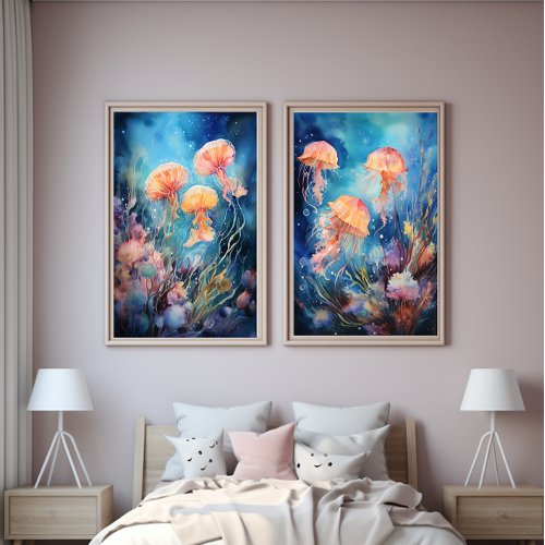 Colorful Mesmerizing UnderwaterLife No 2 Poster