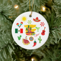 Colorful Mexican Christmas Ornament