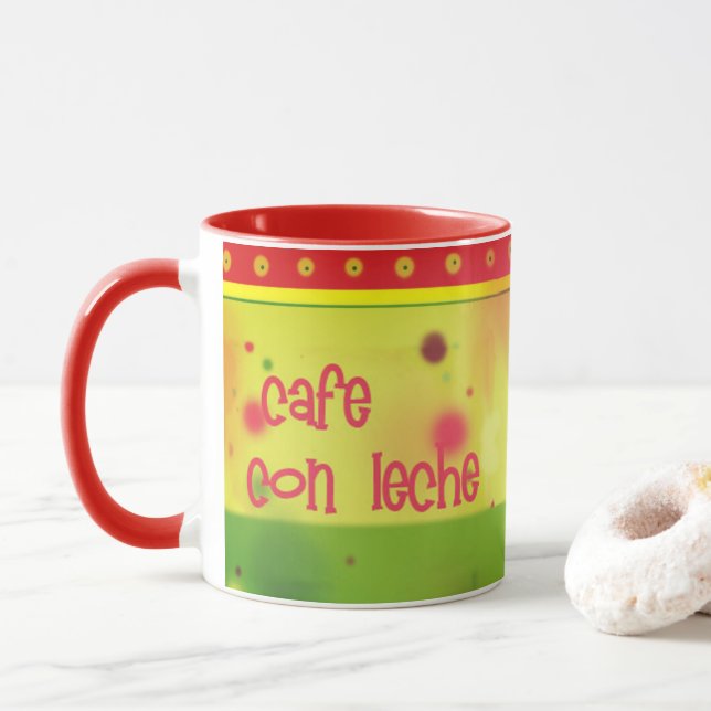 Colorful Mexican Coffee Mug Original Design (With Donut)