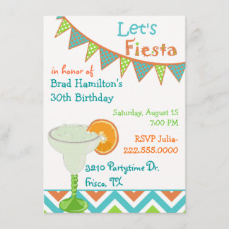 Colorful Mexican Fiesta Birthday Party Invitation