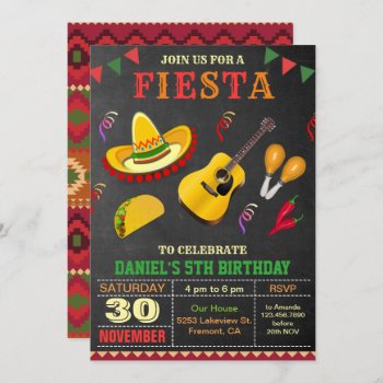 mexican birthday party invitations