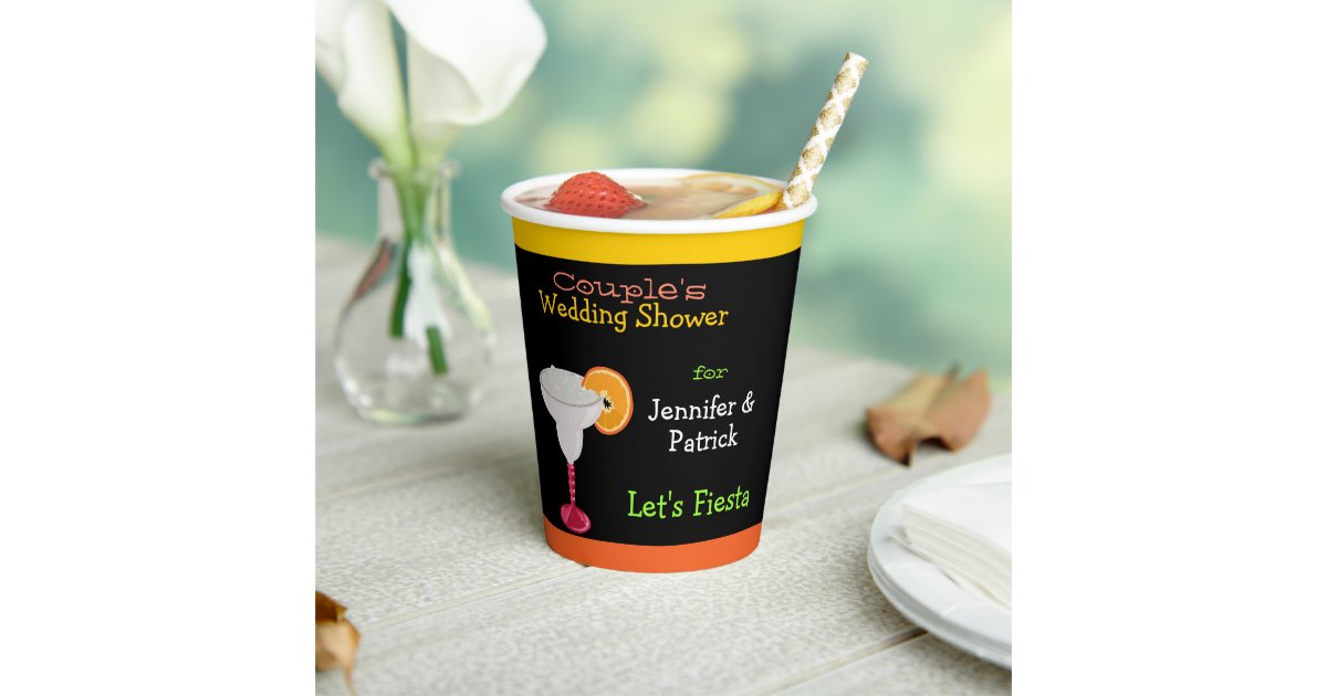 Fiesta Wedding Shower Cups, Fiesta Party Cups, Couples Shower