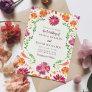 Colorful Mexican Floral Fiesta Wedding Invitation