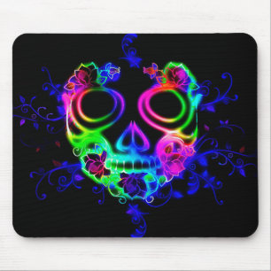 Colorful Mexican Halloween Mask Mousepad