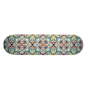 Colorful Mexican Pattern Skateboard Deck