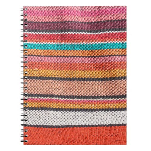 Colorful mexican peruvian style notebook