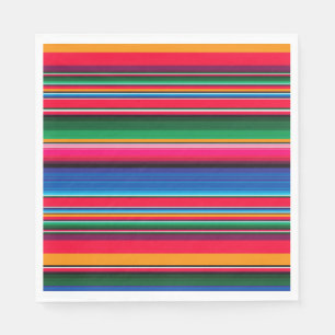 Colorful Mexican Serape Decor Party Napkins
