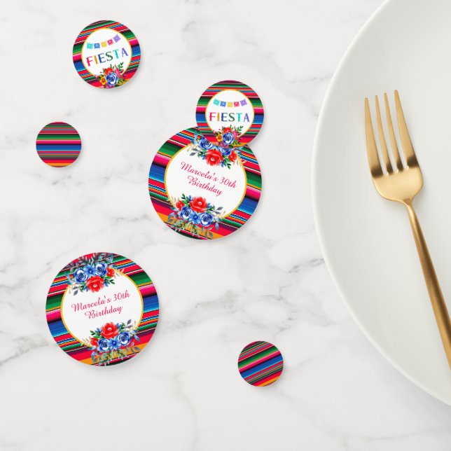 Colorful Mexican Serape Fiesta Confetti (Group)