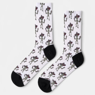 Colorful Mexican Skeleton Socks