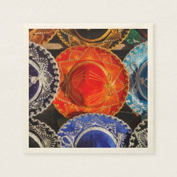 Colorful Mexican Sombreros Napkins by bbourdages at Zazzle
