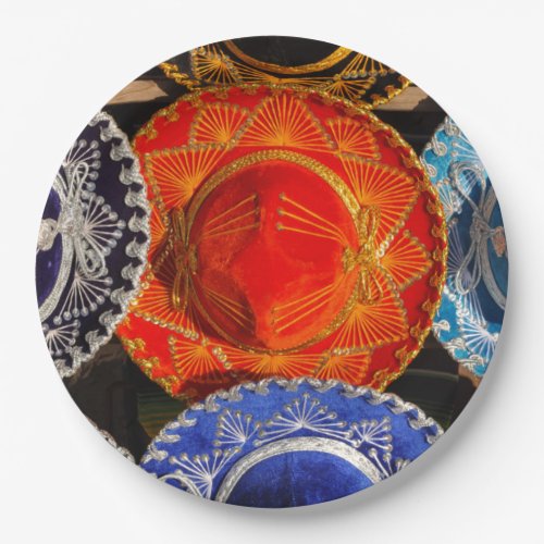 Colorful Mexican sombreros Paper Plates