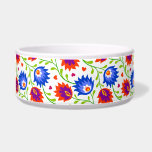 Colorful Mexican Style Floral Pattern Elegant Bold Bowl<br><div class="desc">This beautiful design features a feminine and elegant pattern that is inspired by Mexican floral art.</div>