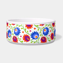 Colorful Mexican Style Floral Pattern Elegant Bold