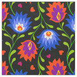 Colorful Mexican Style Floral Pattern Elegant Bold Fabric