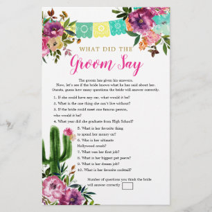 Colorful Mexican Taco bout Love Groom Say Games