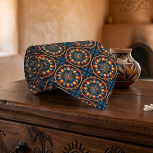 Colorful Mexican Talavera Tile Neck Tie